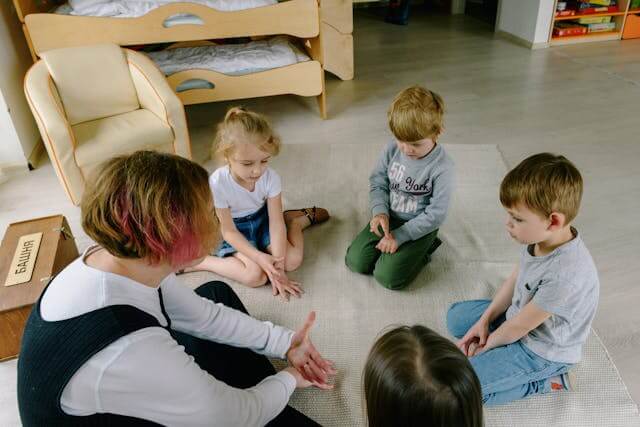 story circle adult and toddlers