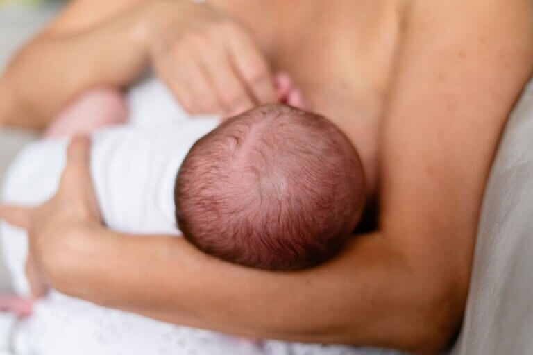 breastfeeding a newborn baby