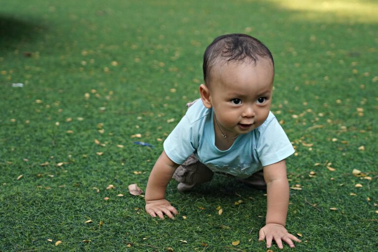 crawling baby